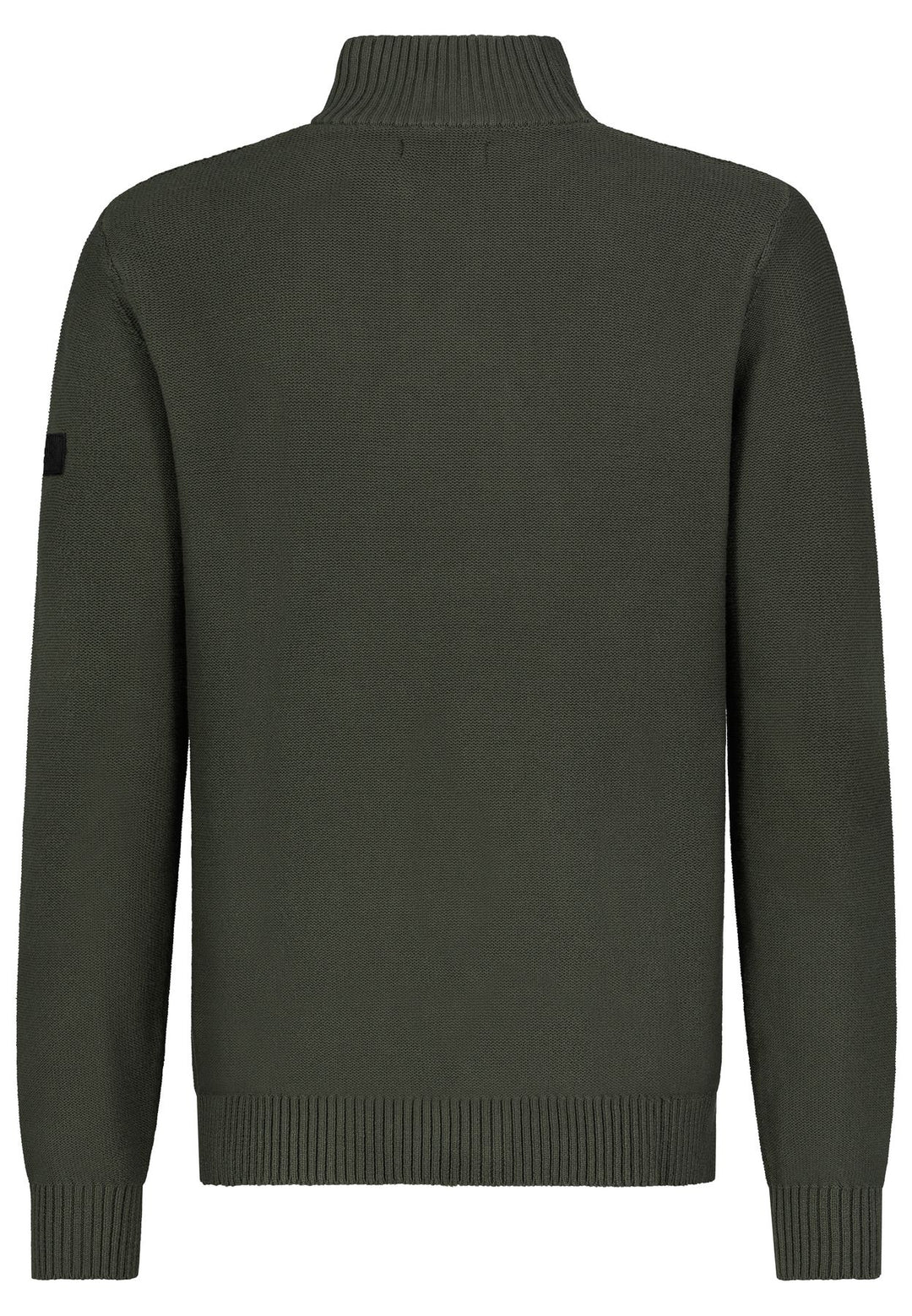 Stickpulli Herren mit Kragen Knopfleiste