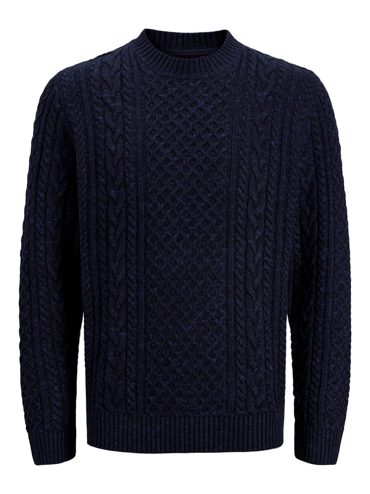 JPRBLUCALLUM CABLE KNIT CREW NECK