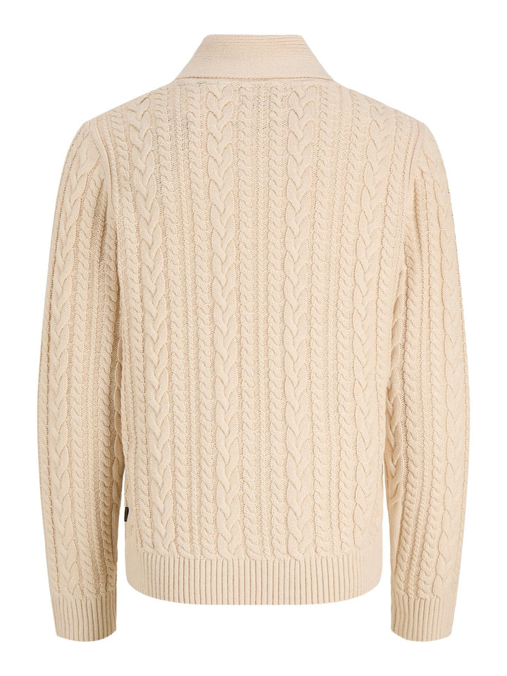 JPRBLUCALLUM CABLE KNIT SHAWL NECK