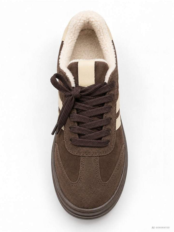 Sneaker Veloureoptik Teddyfutter