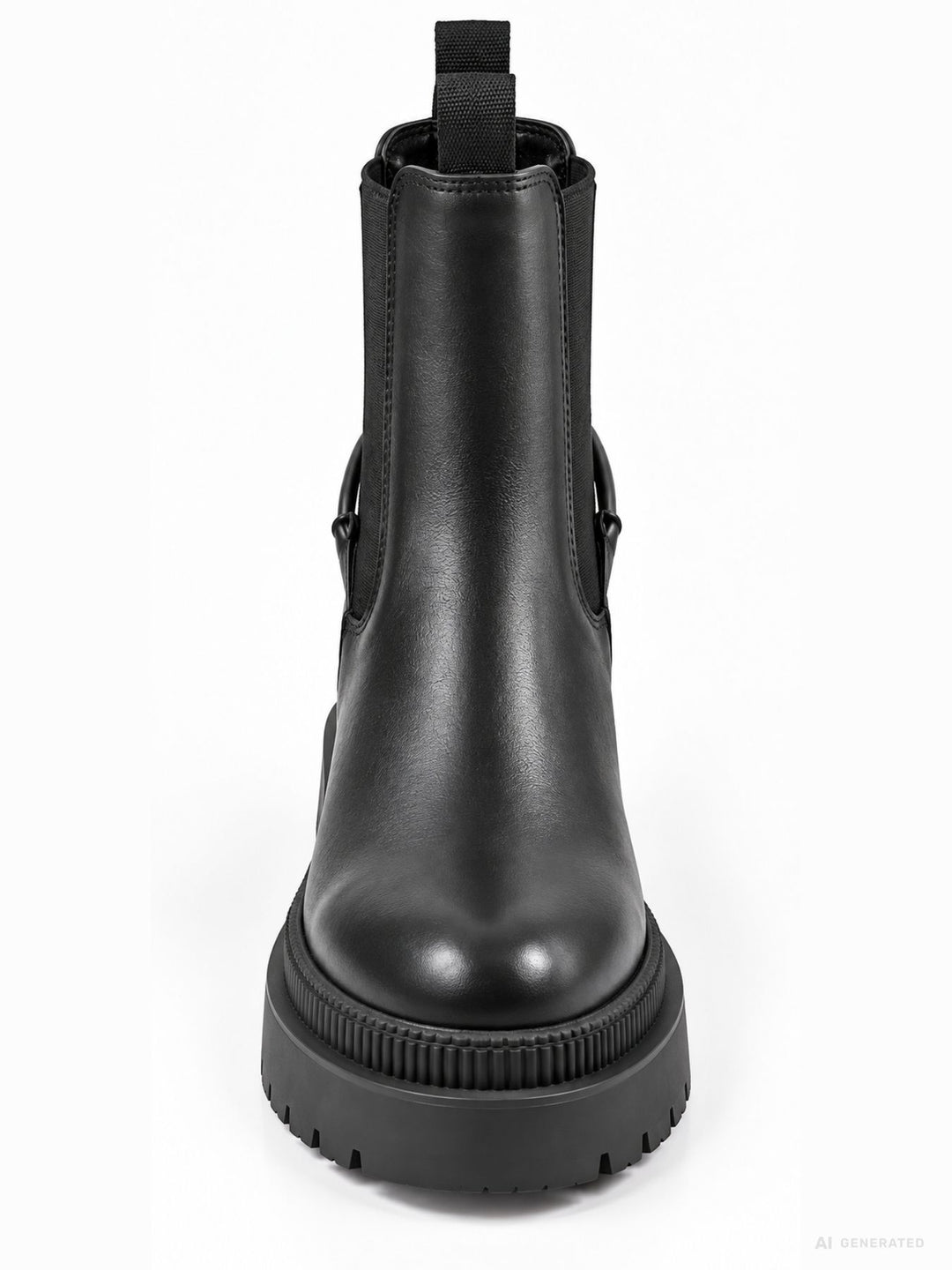 Damen Chelsea Boots in Schwarz mit Chunky-Sohle