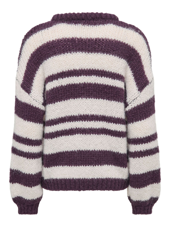 ONLNORDIC LS STRIPE O-NECK KNT