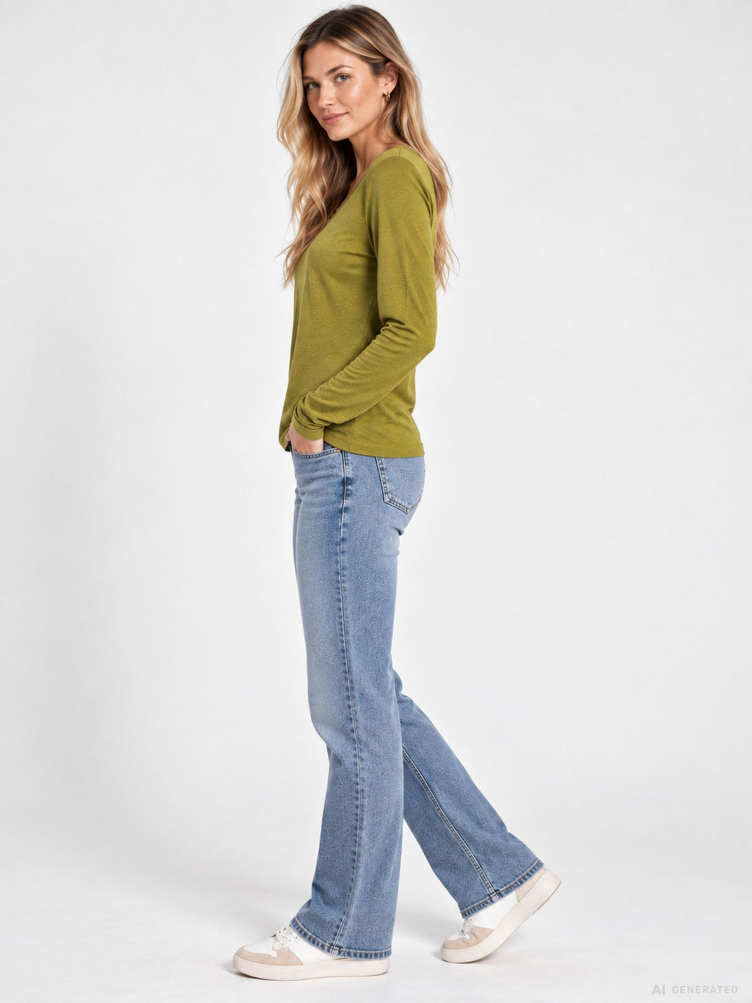 Shirt Damen Rundhals Feinstrick