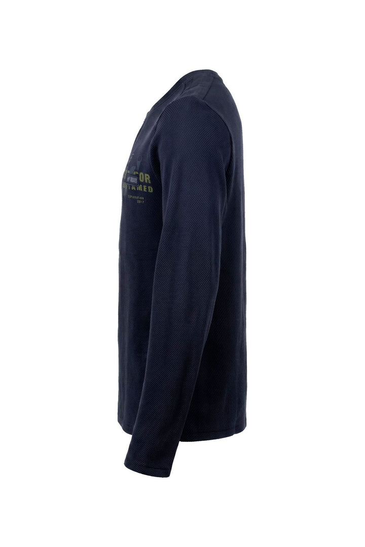 Langarmshirt Herren leichte Struktur