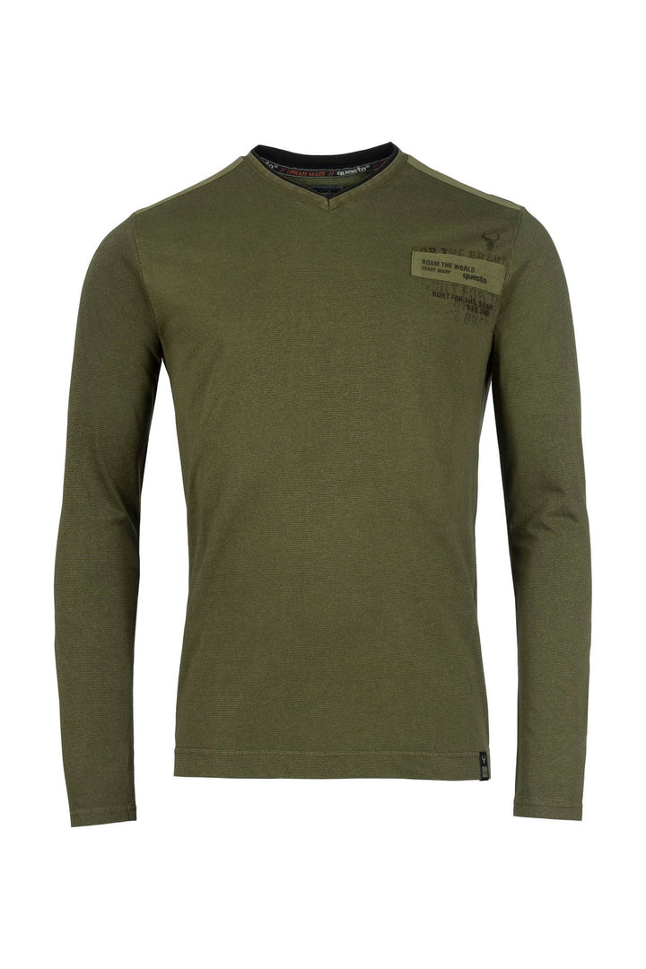 Langarmshirt Herren mit Patch