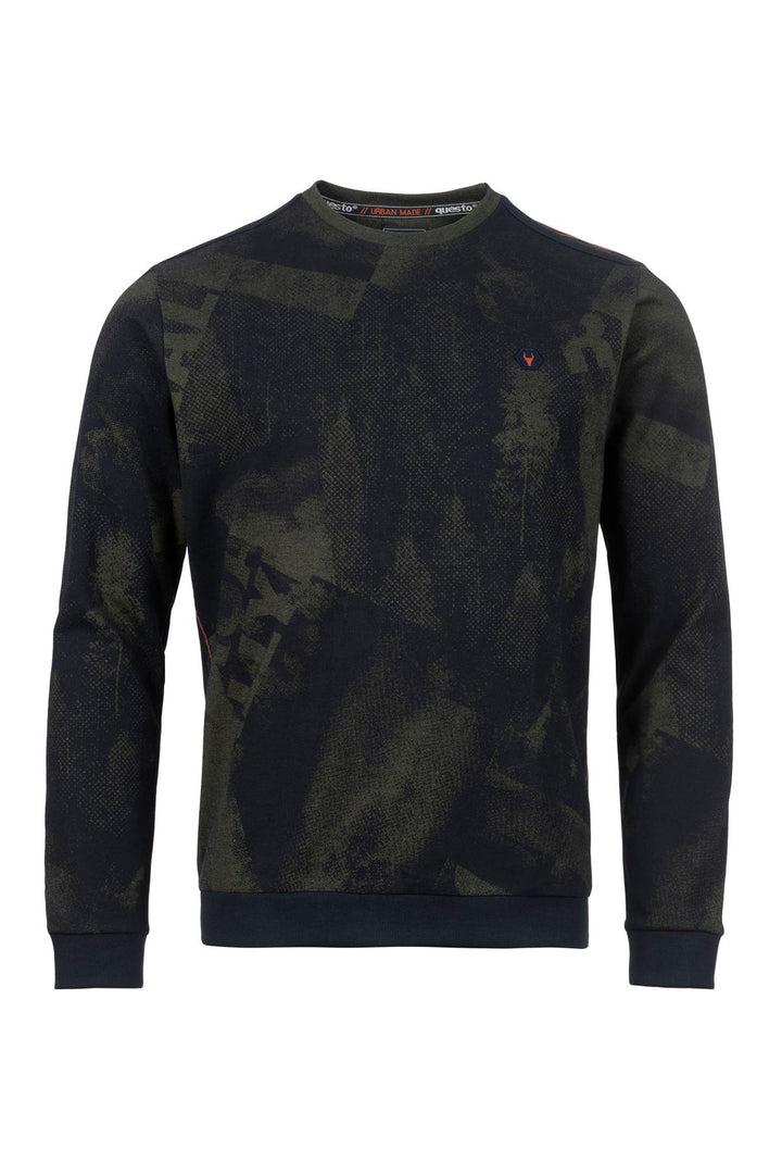 Leichtsweat Herren Allover-Print Fotoelemente