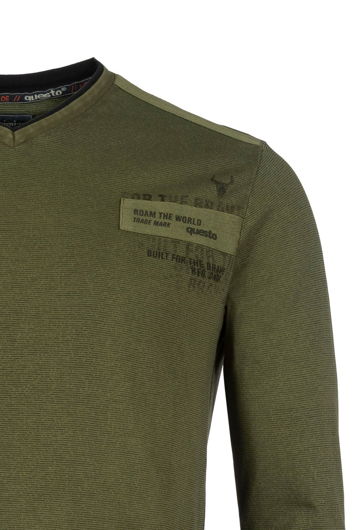 Langarmshirt Herren mit Patch