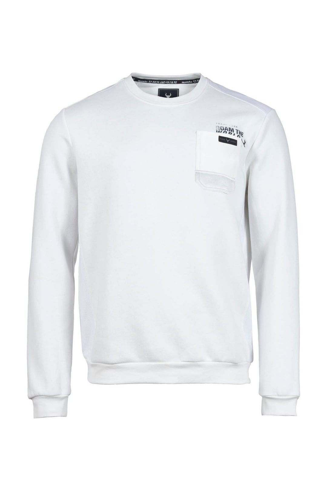 Sweatshirt Herren gepeachte Oberfläche