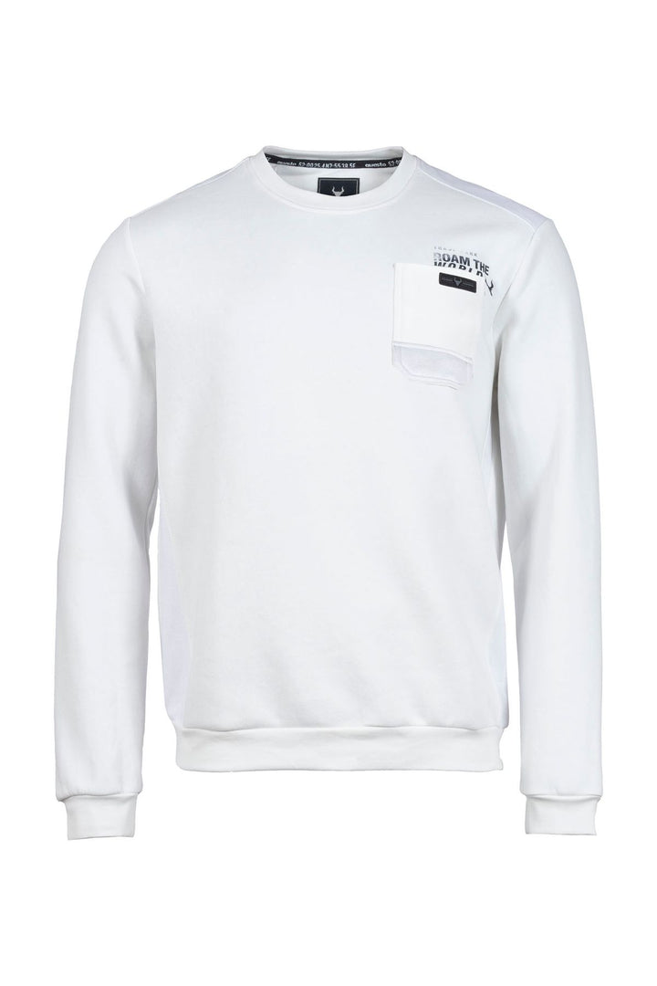 Sweatshirt Herren gepeachte Oberfläche