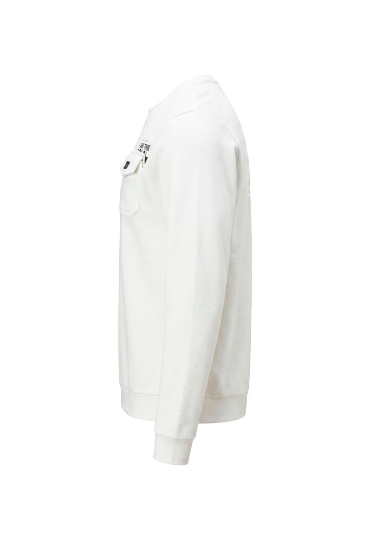 Sweatshirt Herren gepeachte Oberfläche