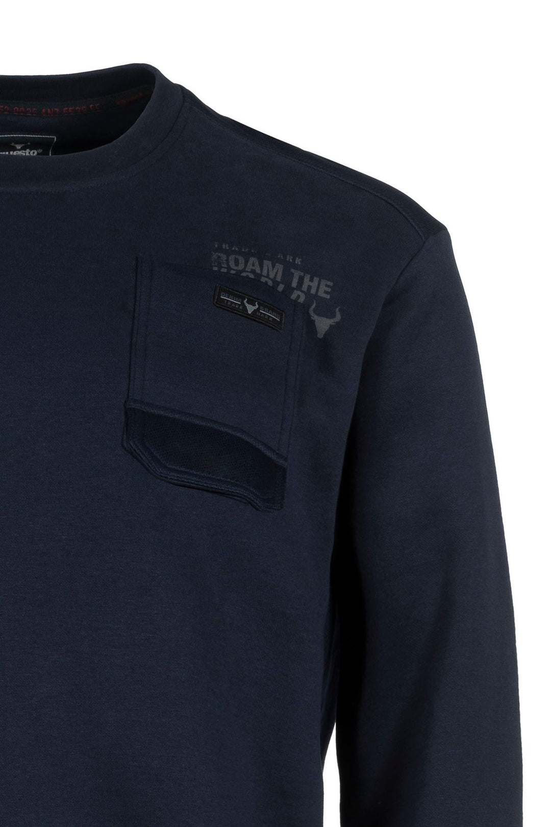 Sweatshirt Herren gepeachte Oberfläche