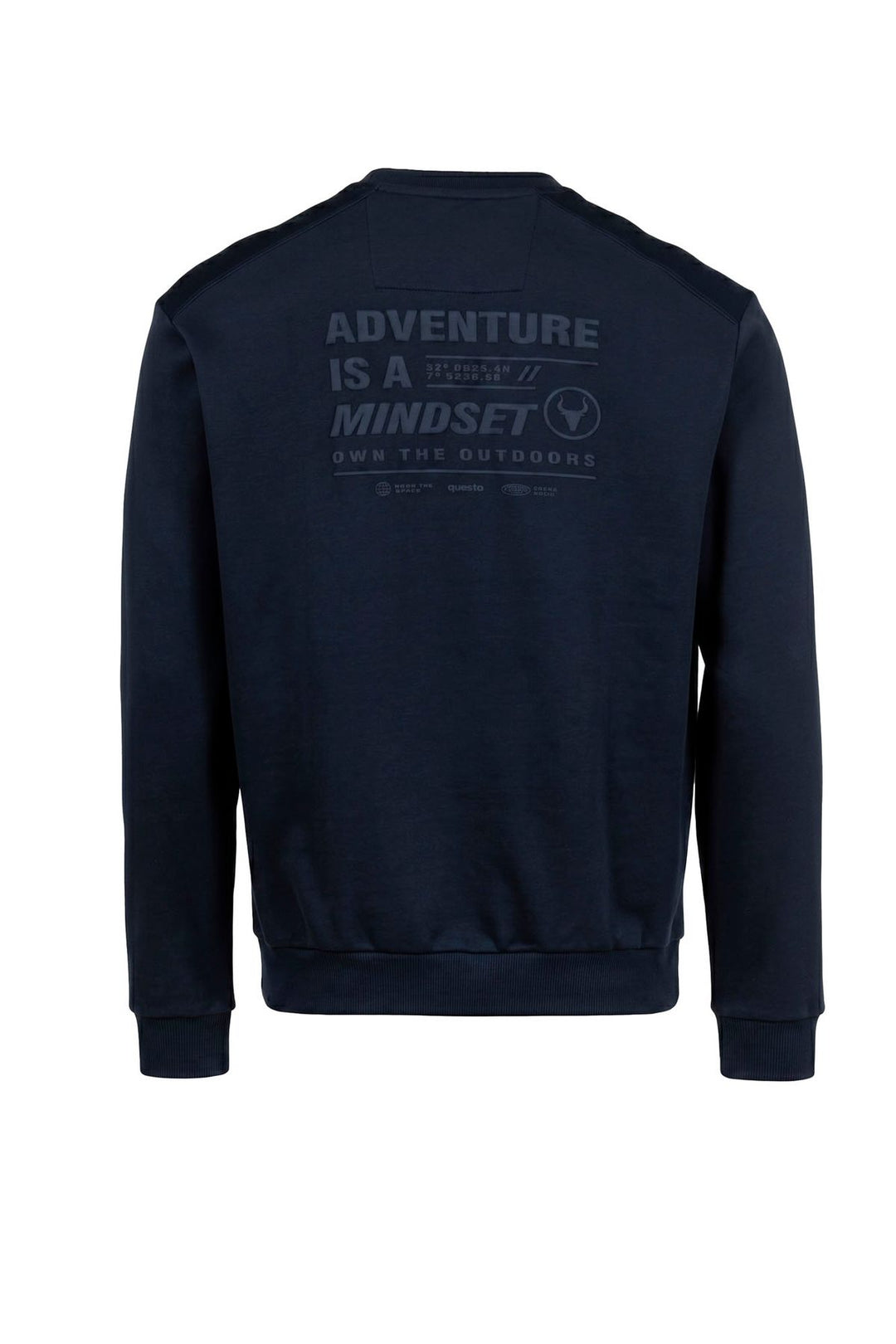 Sweatshirt Herren gepeachte Oberfläche