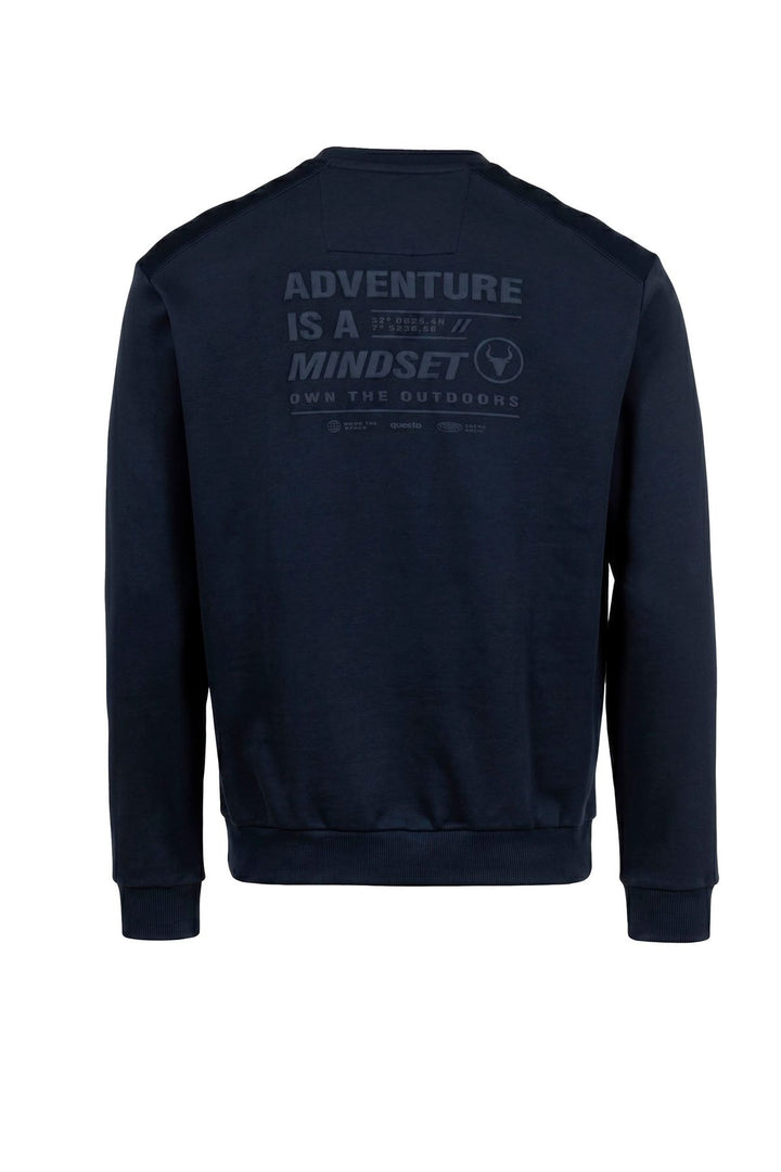 Sweatshirt Herren gepeachte Oberfläche