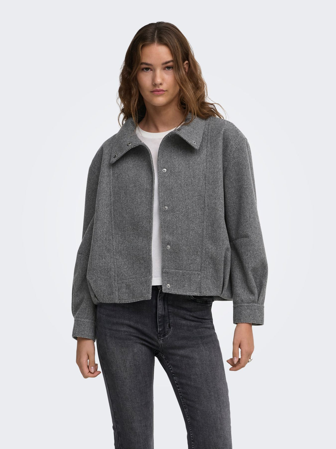 ONLASTA HIGH COLLAR BOMBER JACKET O