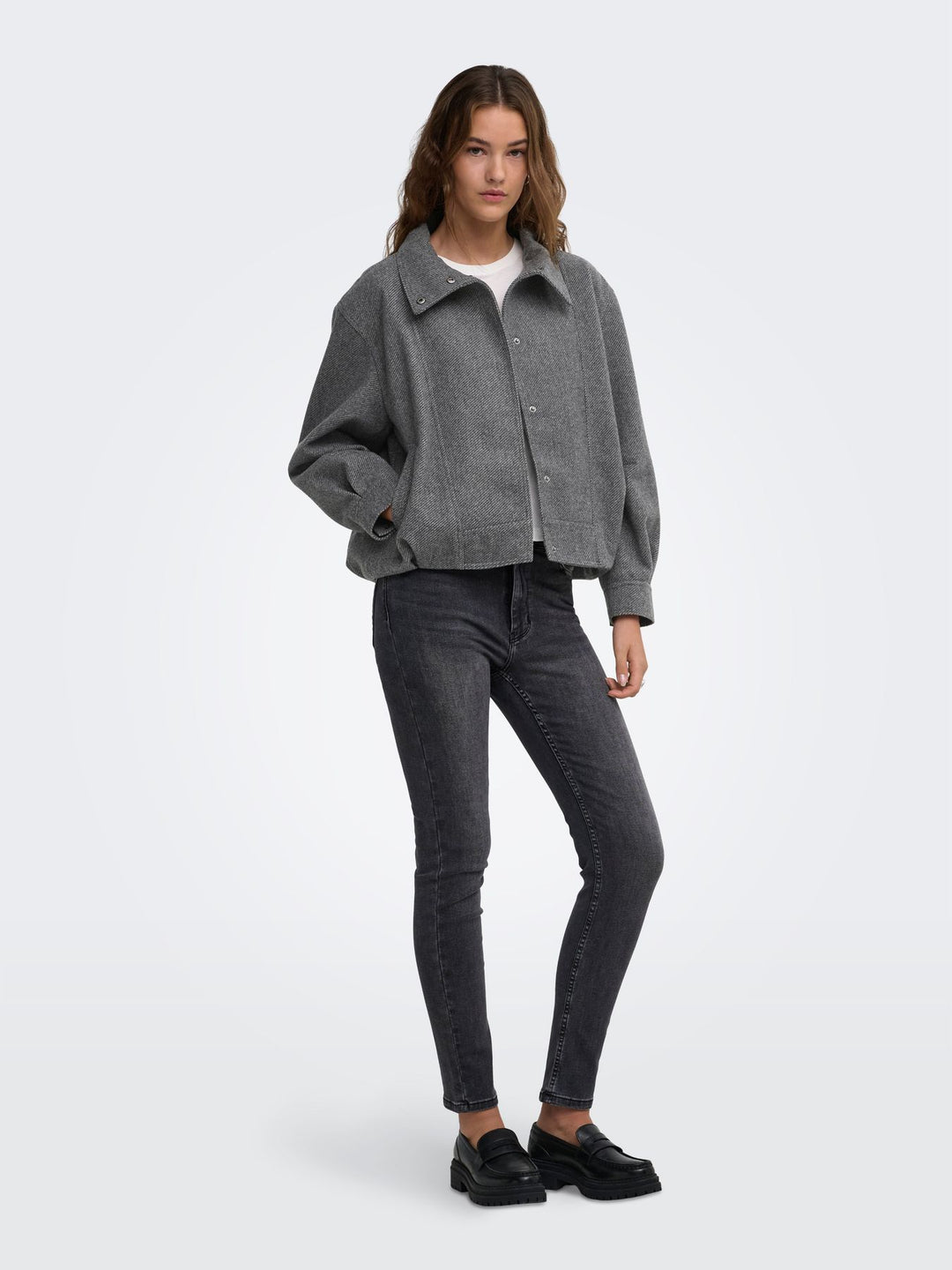 ONLASTA HIGH COLLAR BOMBER JACKET O