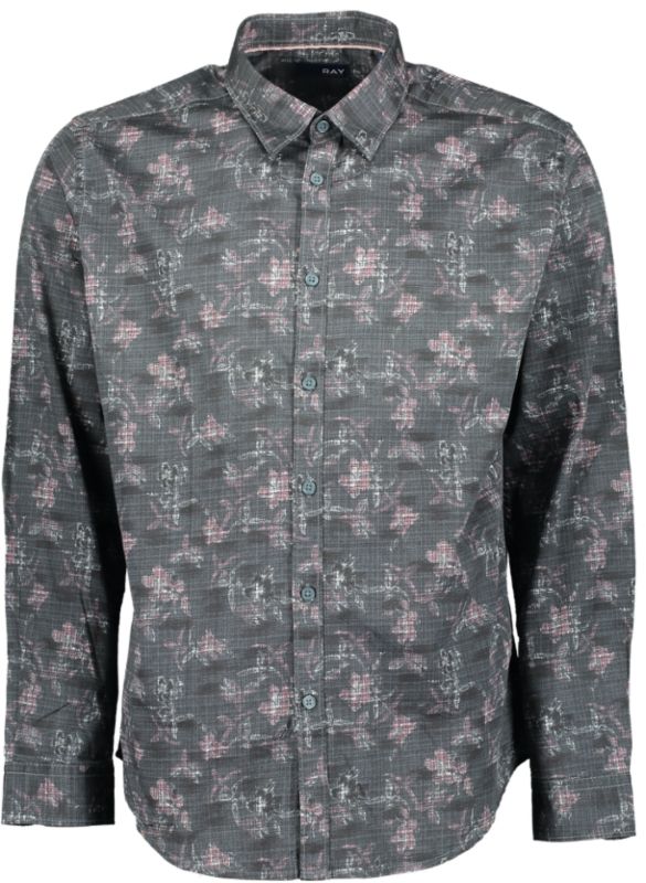 Langarmhemd Herren Alloverprint