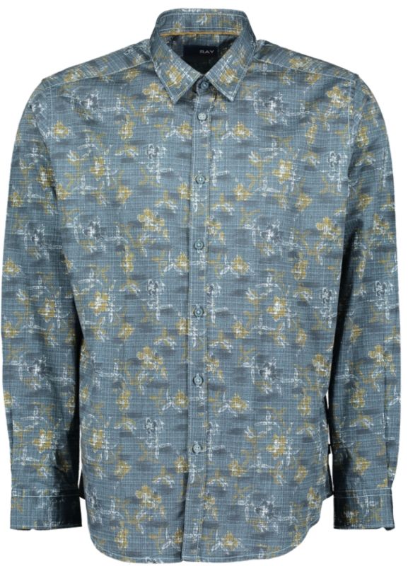 Langarmhemd Herren Alloverprint
