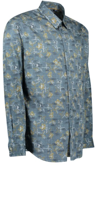 Langarmhemd Herren Alloverprint