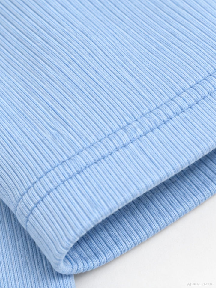 Strickpullover Damen Rundhals „LATINA“ – Hellblau