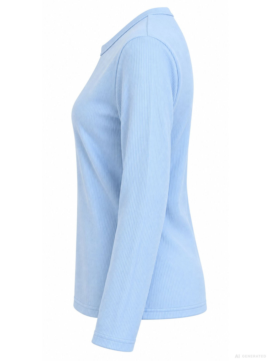 Strickpullover Damen Rundhals „LATINA“ – Hellblau