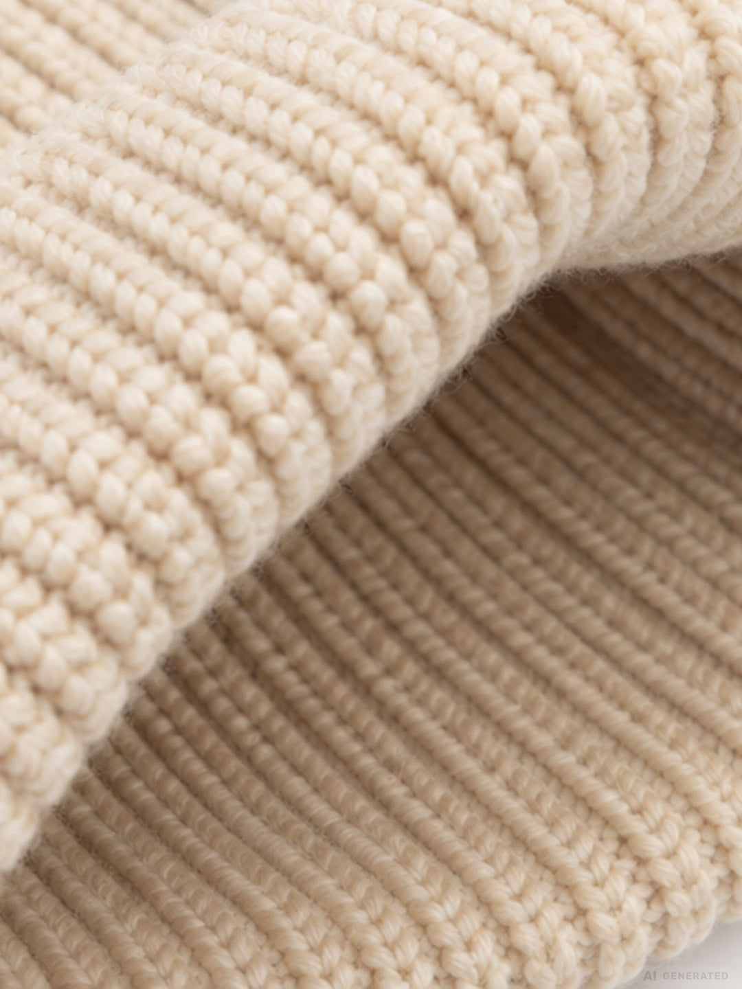 Strickmütze Damen mit Dackel-Stickerei – Beige