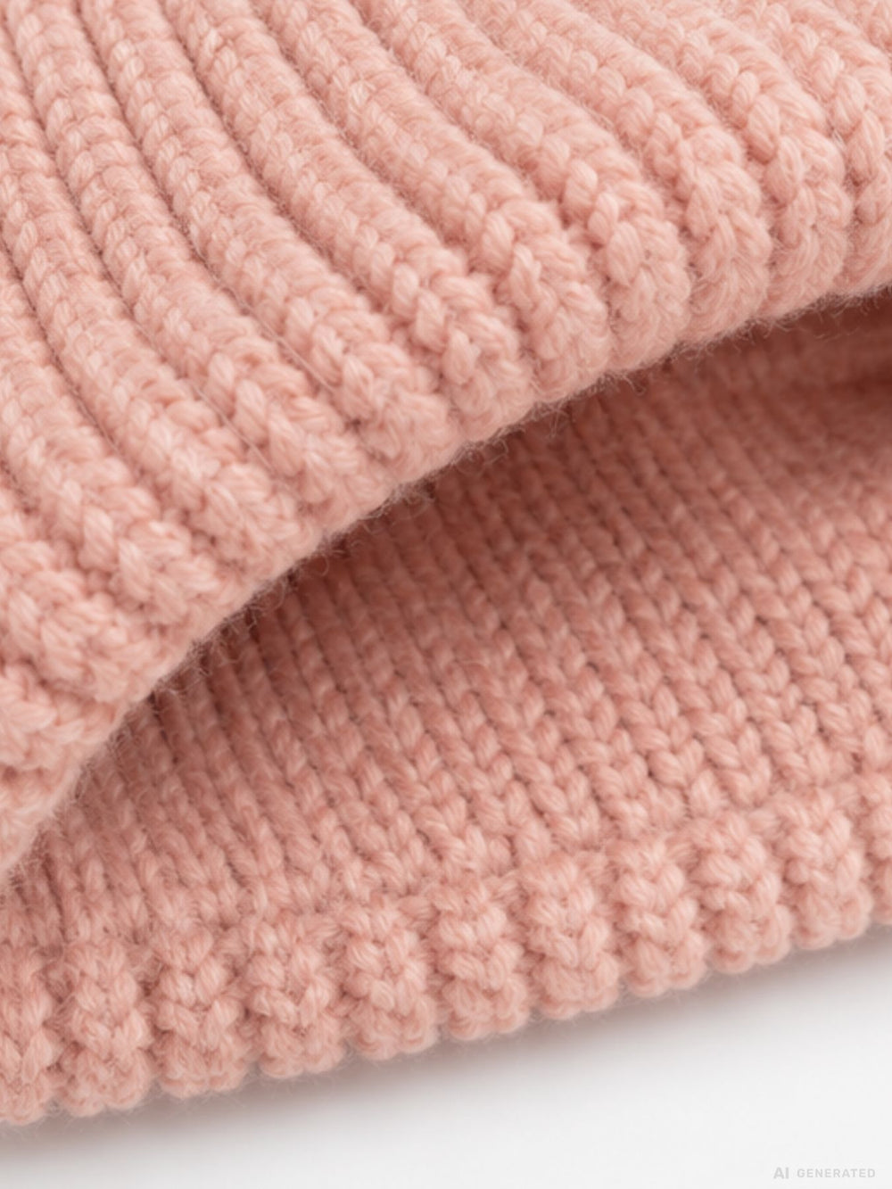 Strickmütze Damen mit Dackel-Stickerei – Rosa