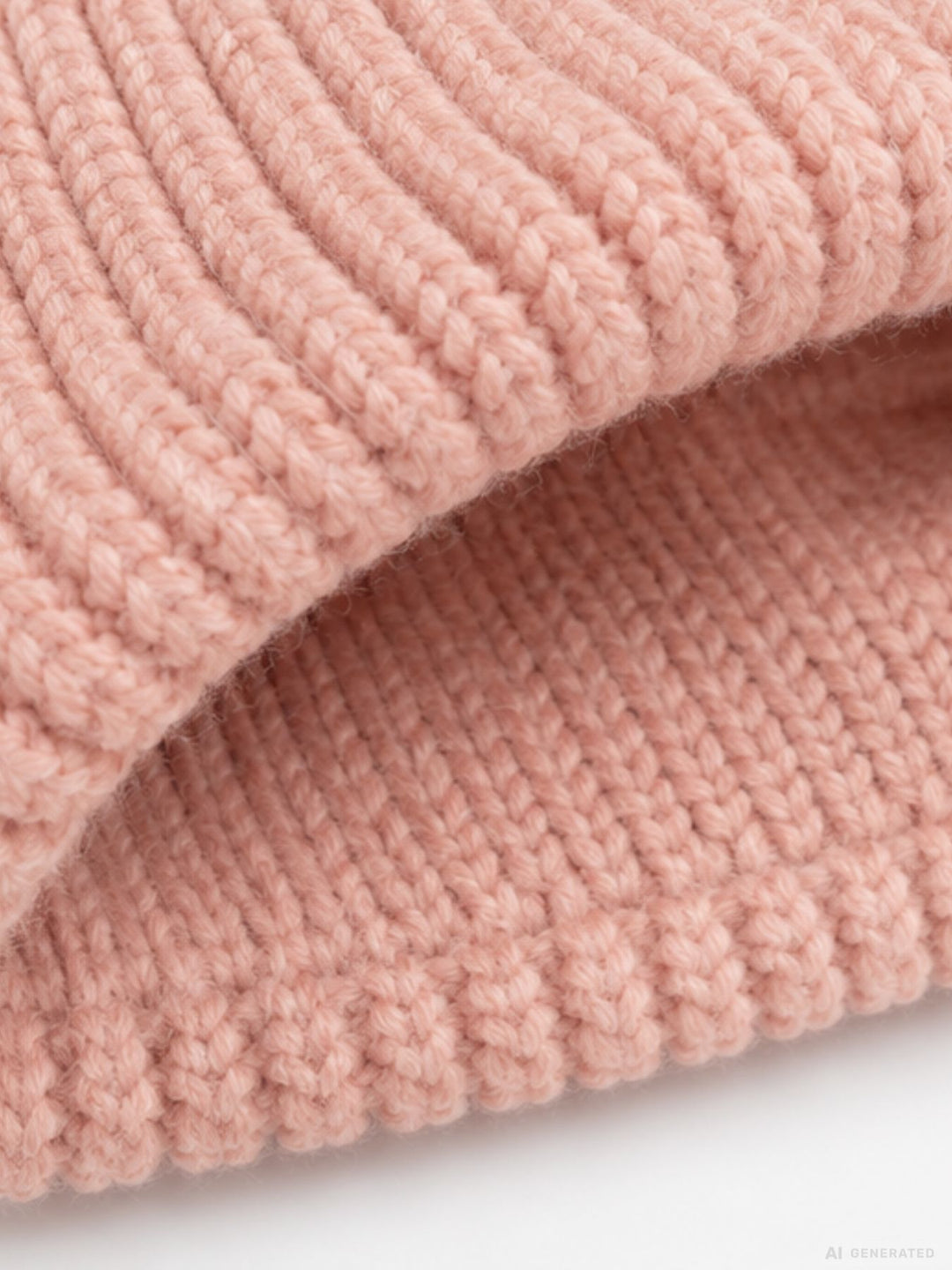 Strickmütze Damen mit Dackel-Stickerei – Rosa