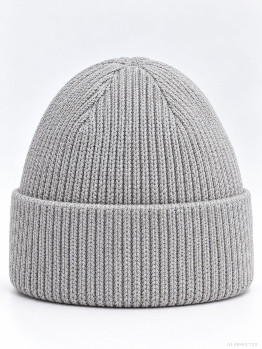 Strickmütze Damen mit Herz Ton-in-Ton – Grau