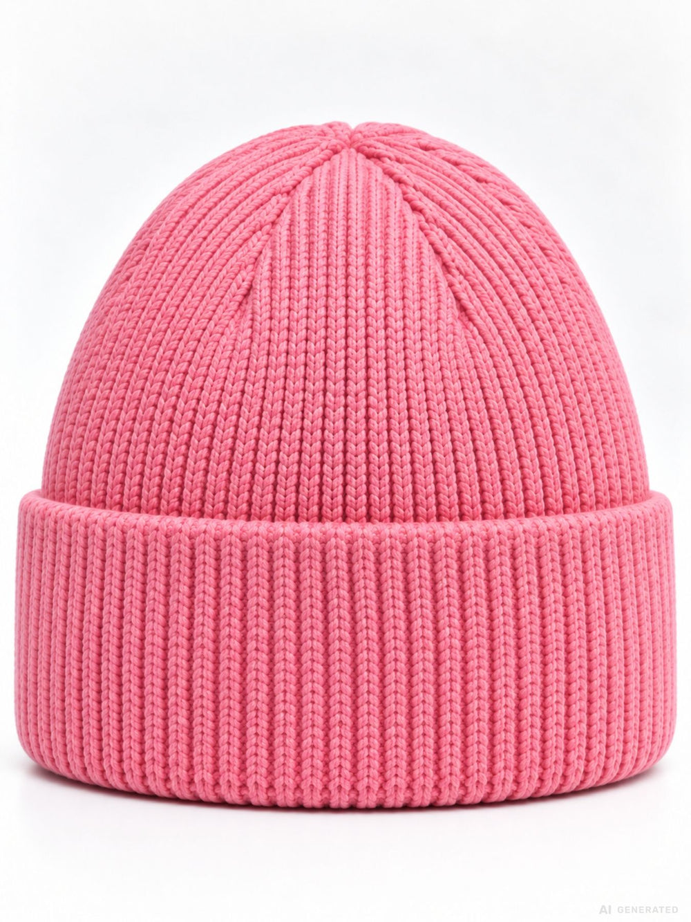 Strickmütze Damen mit Herz Ton-in-Ton – Pink