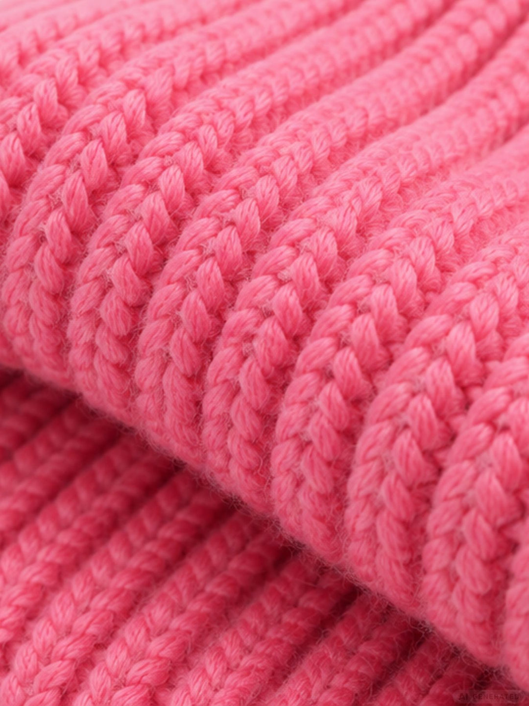 Strickmütze Damen mit Herz Ton-in-Ton – Pink