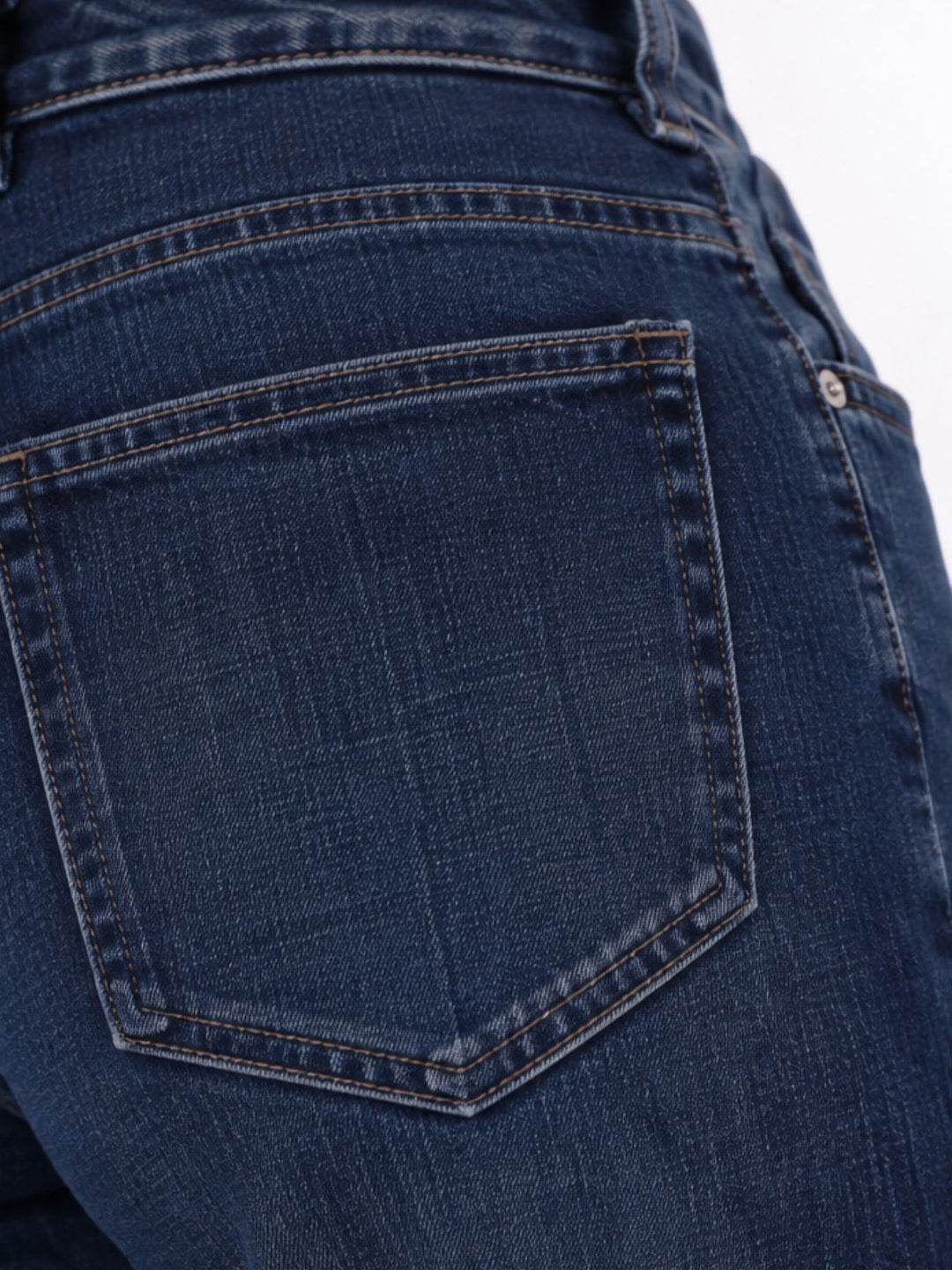 Damen Jeans im Ballonstyle mit umgeschlagenem Bund – used