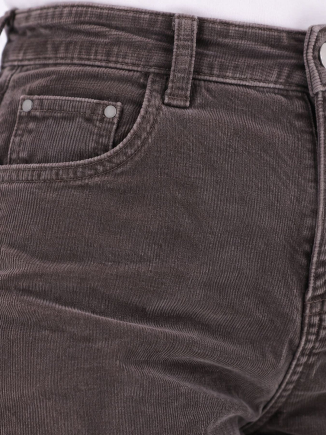 Damen Cordhose Barrel Fit – Coffee