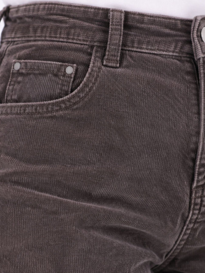 Damen Cordhose Barrel Fit – Coffee