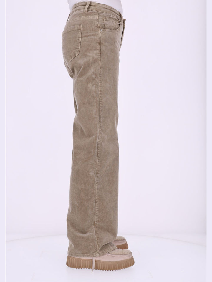 Straight Cordhose Damen – Beige