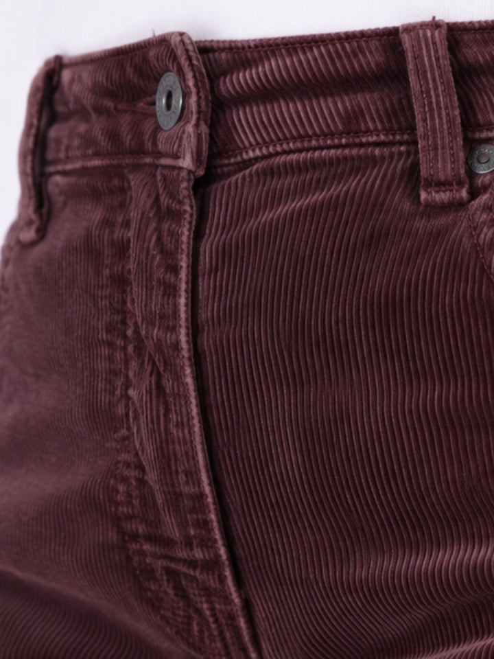Straight Cordhose Damen – Raspberry