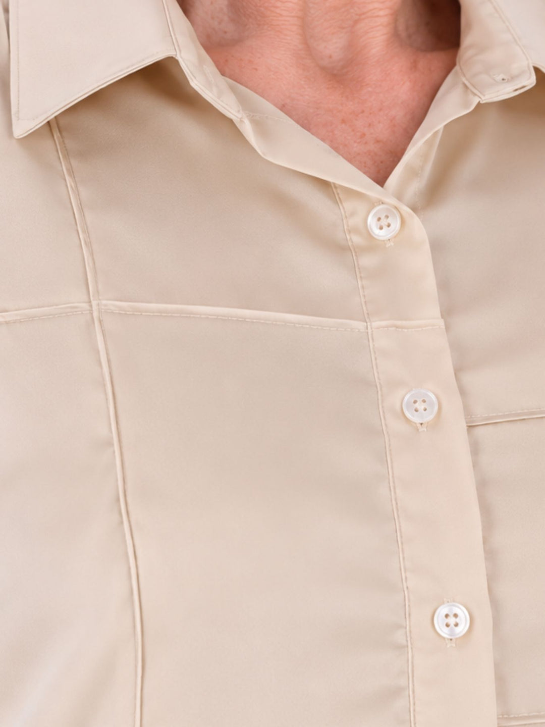 Damenbluse in Beige/Champagner
