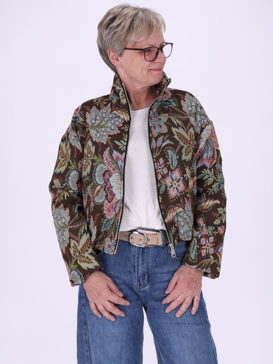 Bousonjacke kurz Gobelin Floral