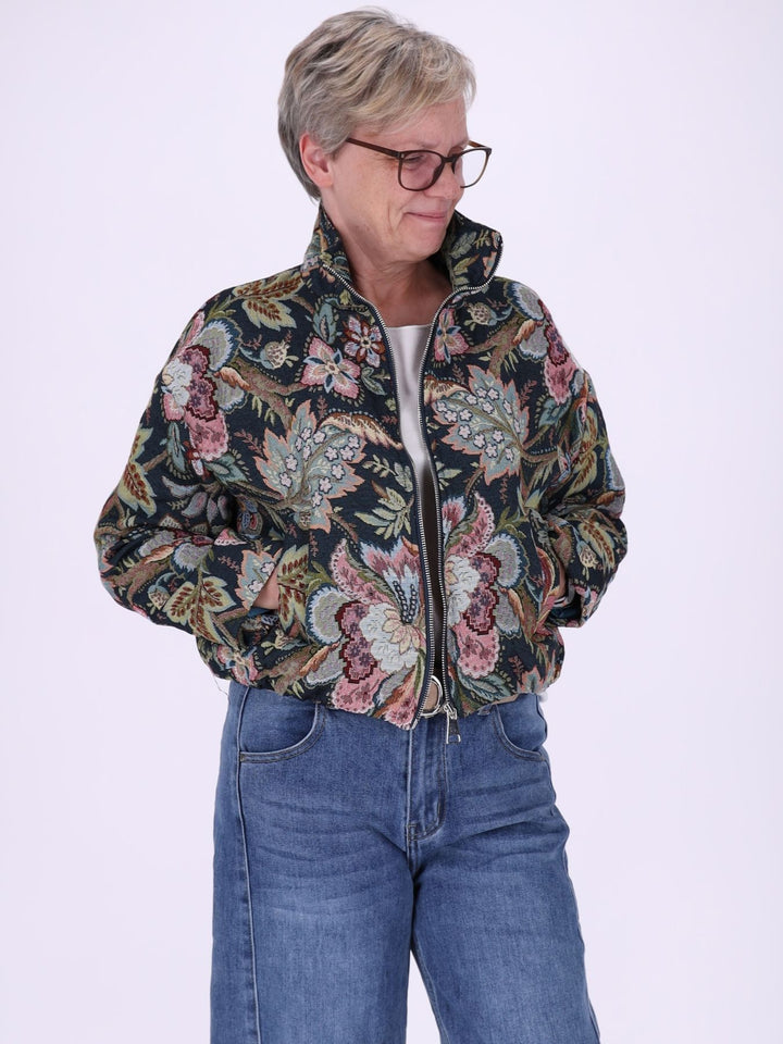 Bousonjacke kurz Gobelin Floral