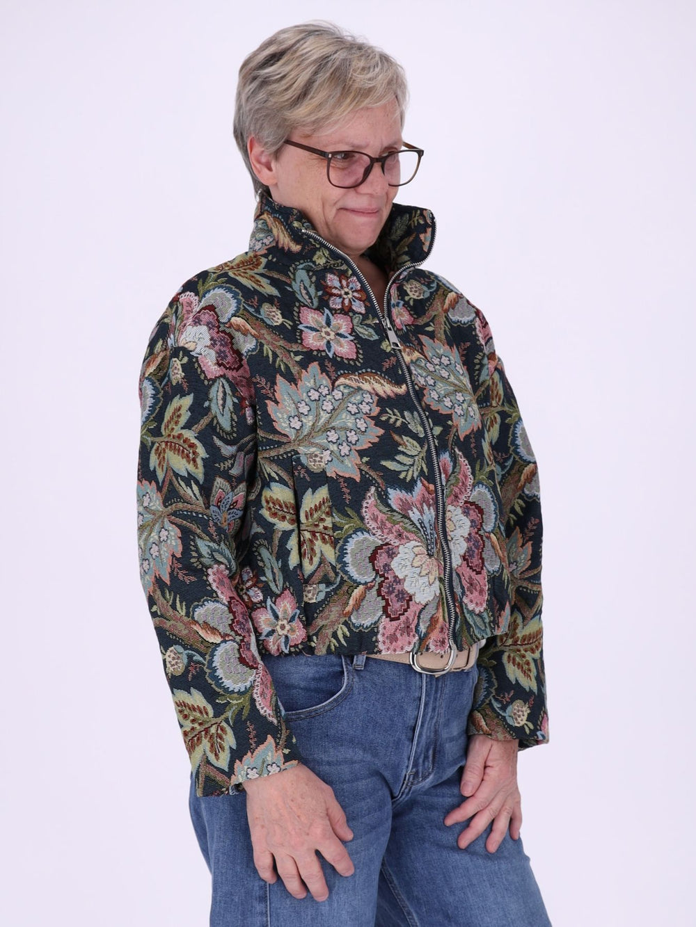 Bousonjacke kurz Gobelin Floral
