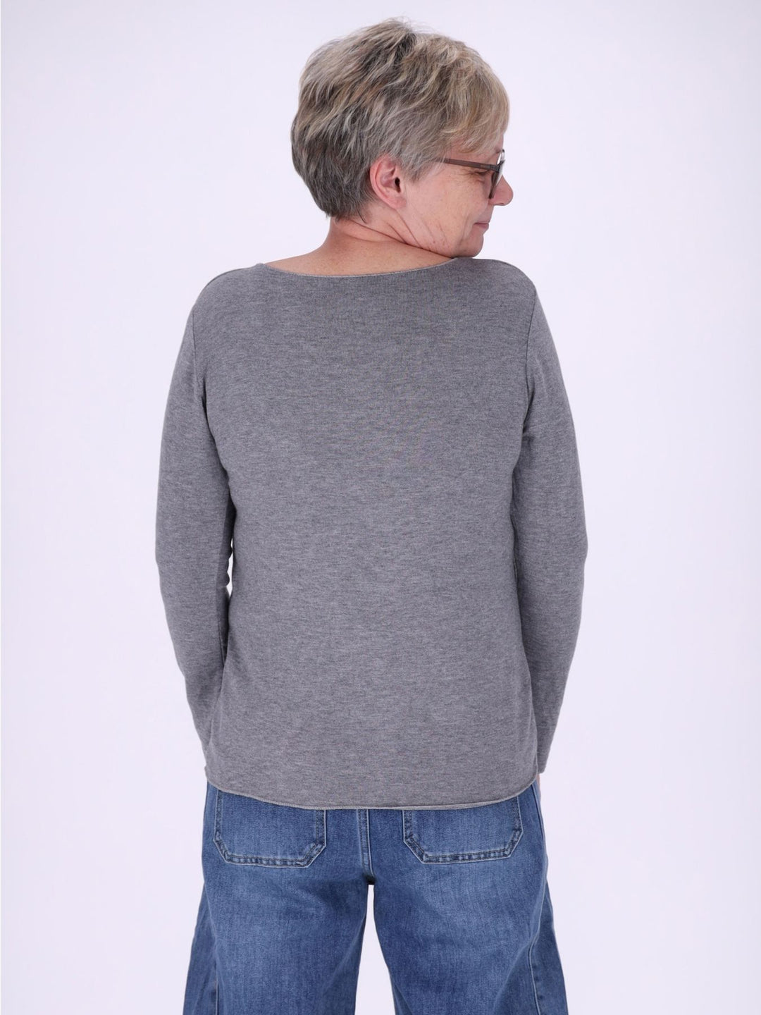 Shirt Damen Rundhals Feinstrick
