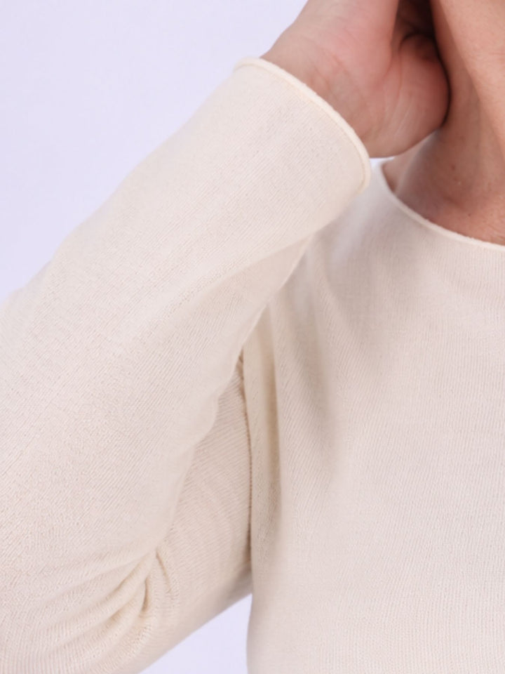 Shirt Damen Rundhals Feinstrick