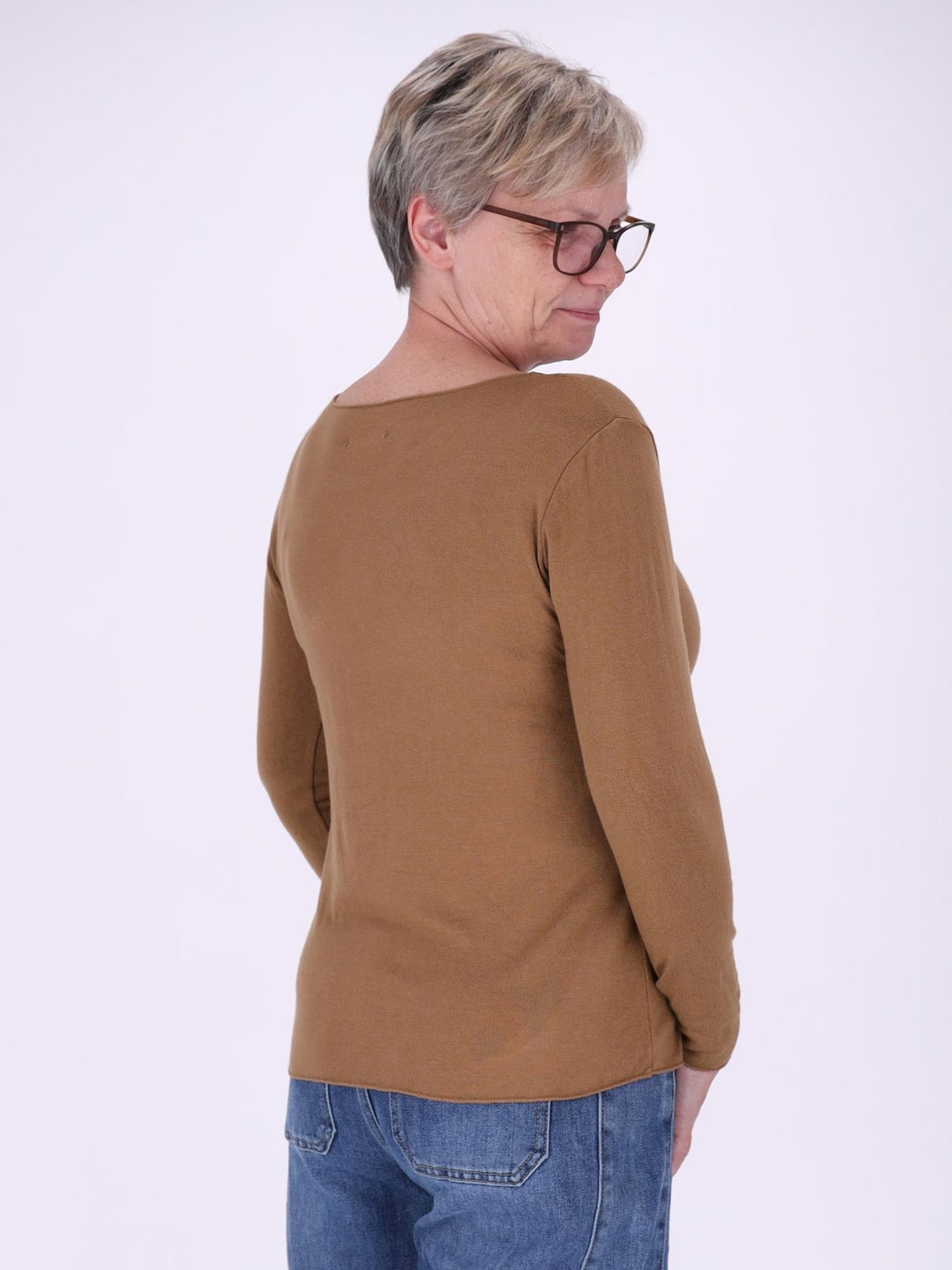 Shirt Damen Rundhals Feinstrick