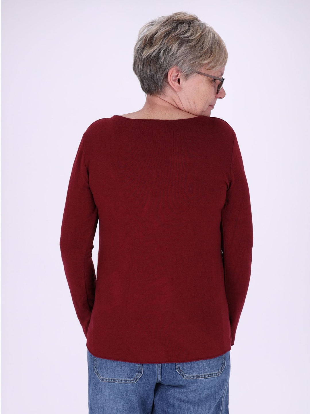Shirt Damen Rundhals Feinstrick