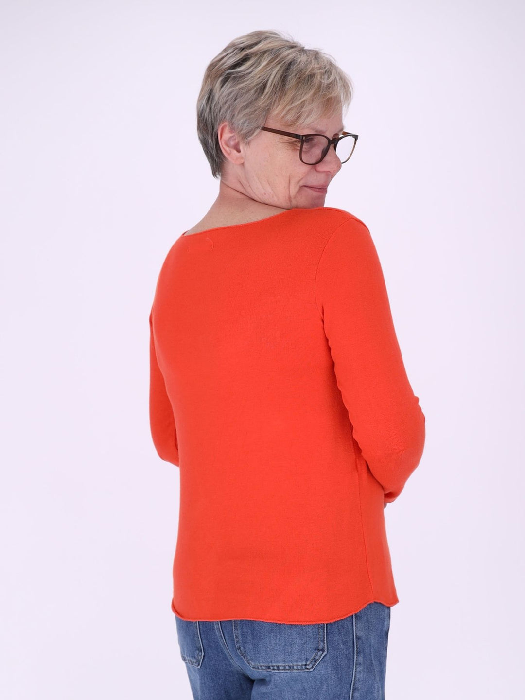 Shirt Damen Rundhals Feinstrick
