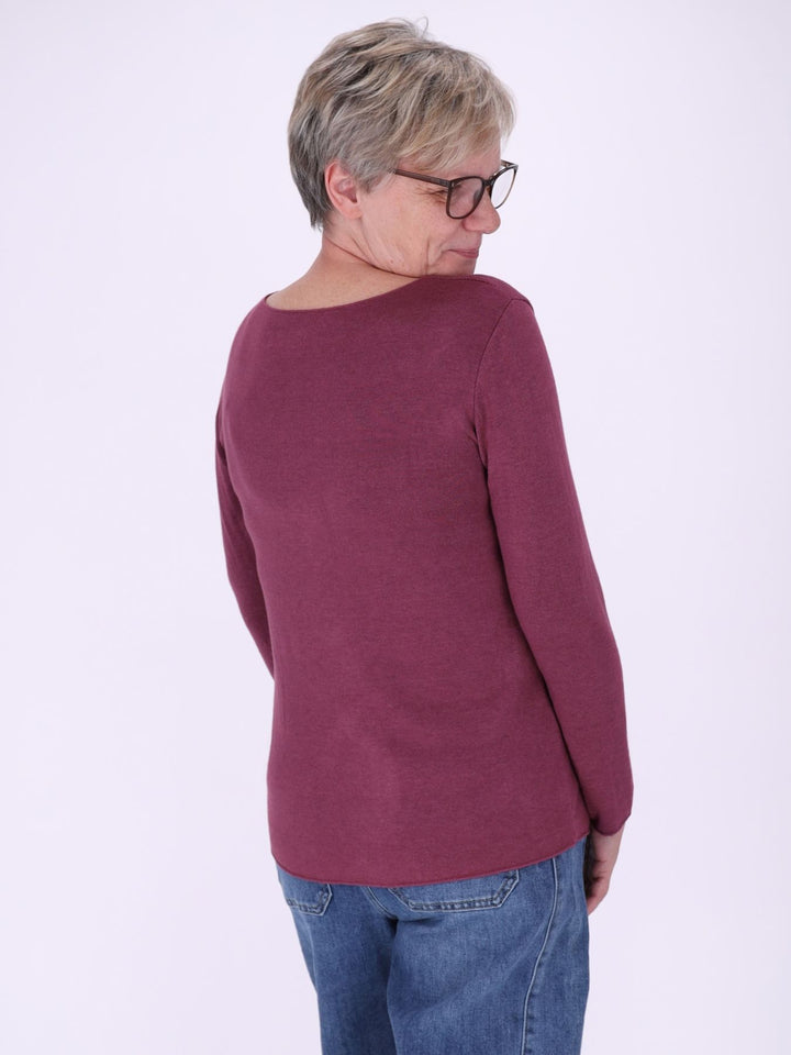 Shirt Damen Rundhals Feinstrick