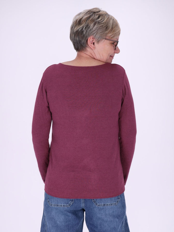Shirt Damen Rundhals Feinstrick