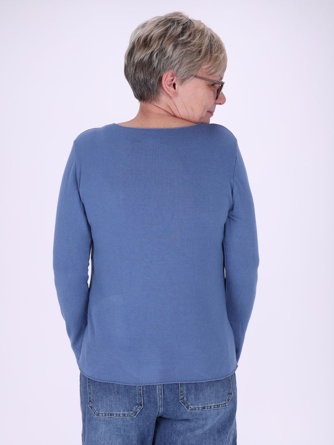 Shirt Damen Rundhals Feinstrick