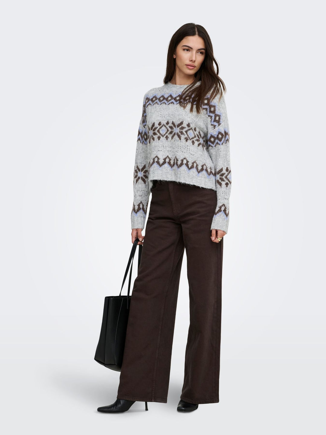 ONLSTOCKHOLM LS FAIR ISLE O-NECK KN