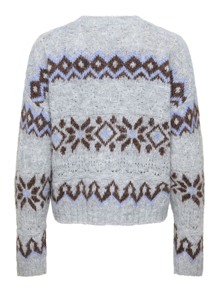 ONLSTOCKHOLM LS FAIR ISLE O-NECK KN