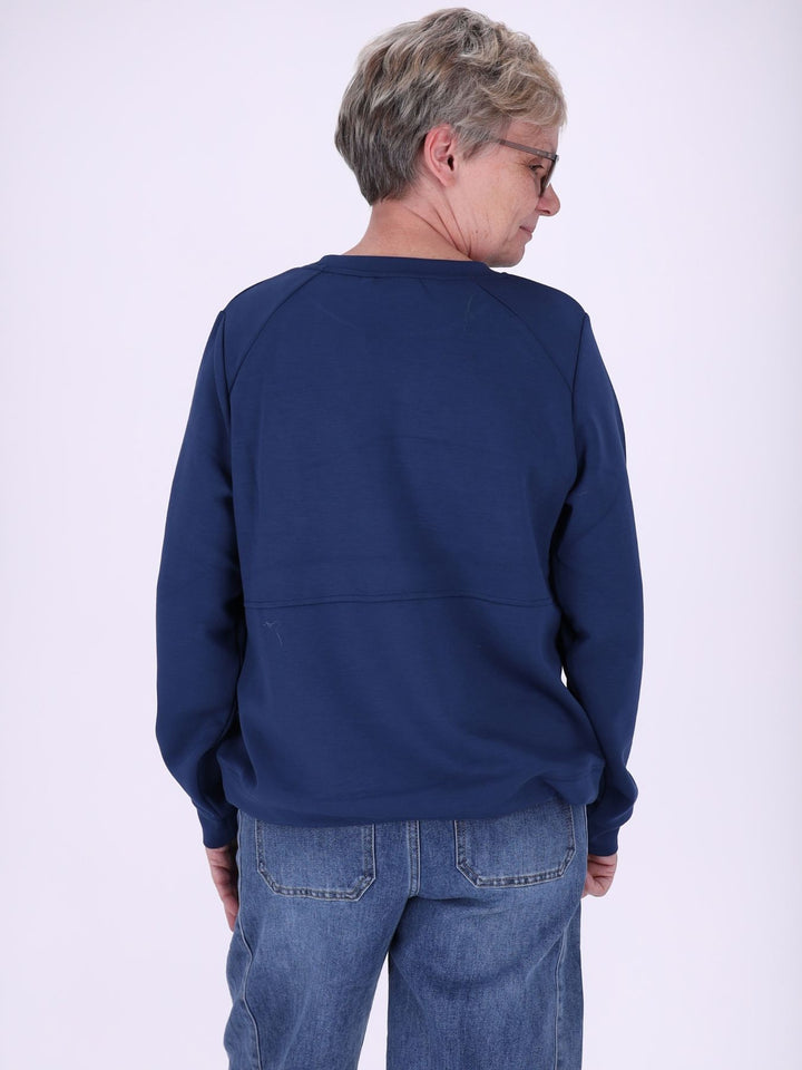 Blaues Sweatshirt Damen „Sunshine“ – lässiger Statement-Look